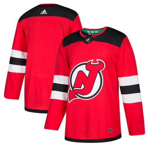 Adidas New Jersey Devils Blank Red Home Authentic Stitched Youth NHL Jersey
